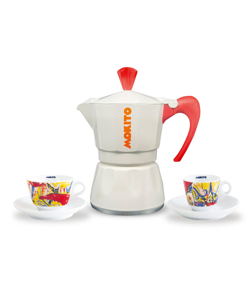 NOVAJOY Set 4 Tazze Espresso In Gres 140ml - Fatte A Mano, Moderne E Lavabili In Lavastoviglie
