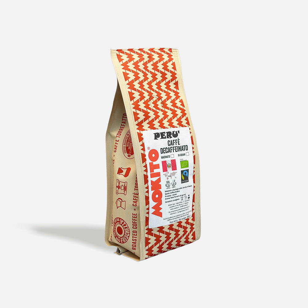 Organic Fairtrade Decaffeinated Ground Coffee Peru Mokito – 200g